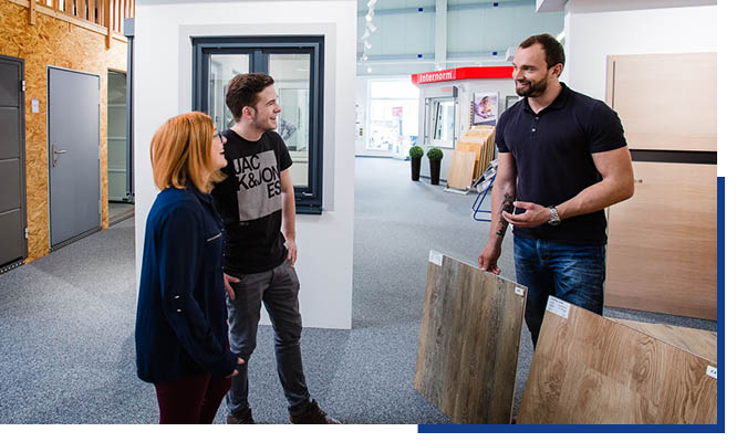 Beratung für private Bauherren in der Ausstellung von Schwarz & Sohn