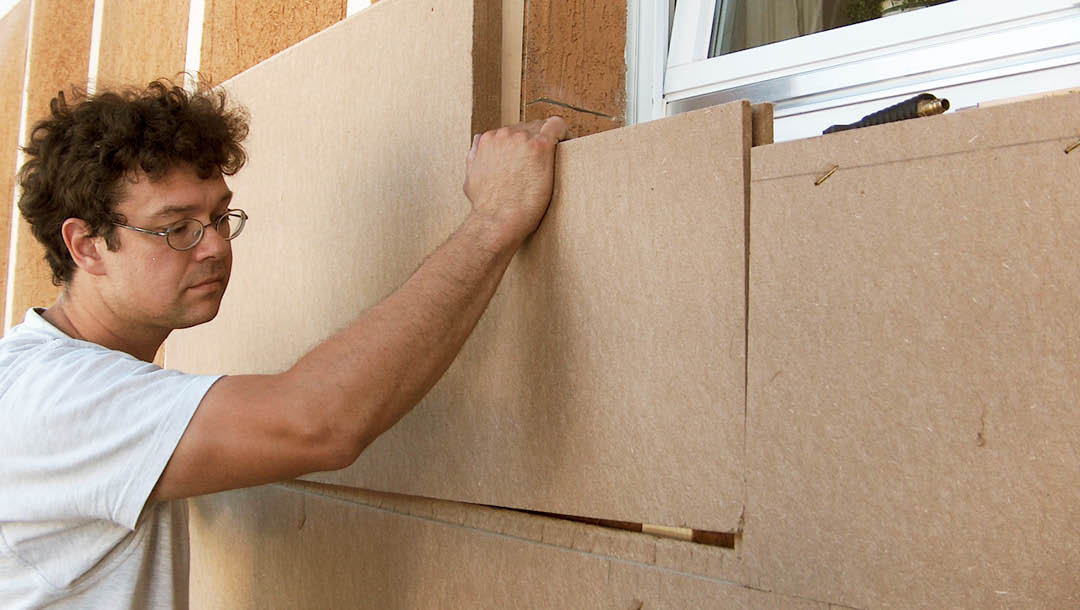 Holzfaserdämmung für die Fassade von Schwarz & Sohn